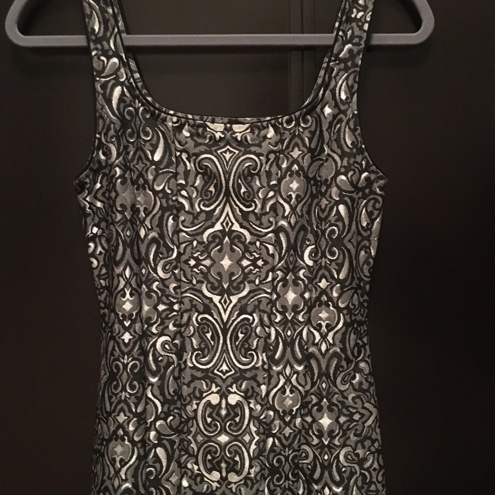 WHBM black and silver tank. Size XS